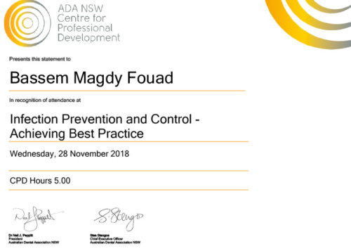 Infection Prevention and Control -achieving best practice Certificate-2